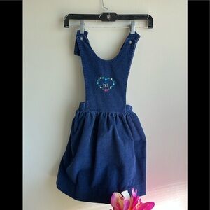 - Vintage Corduroy overall dress